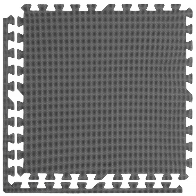 Mata Piankowa Puzzle 1cm 60x60cm Ciemny Szary Podłoga Ochronna pod Sprzęt